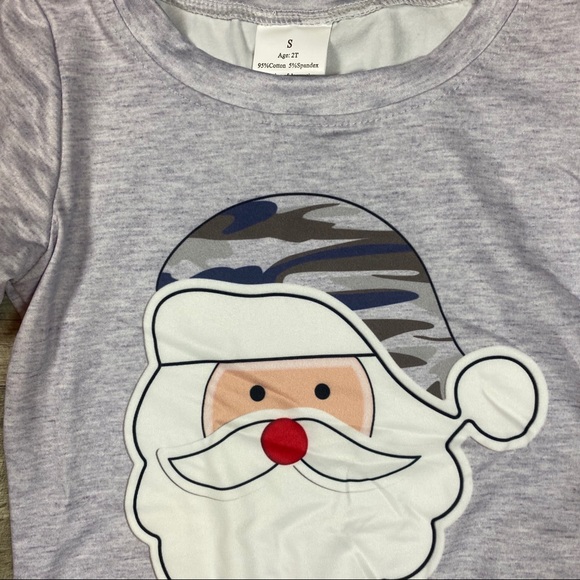 Boys Camo Santa Christmas outfit - Picture 3 of 3